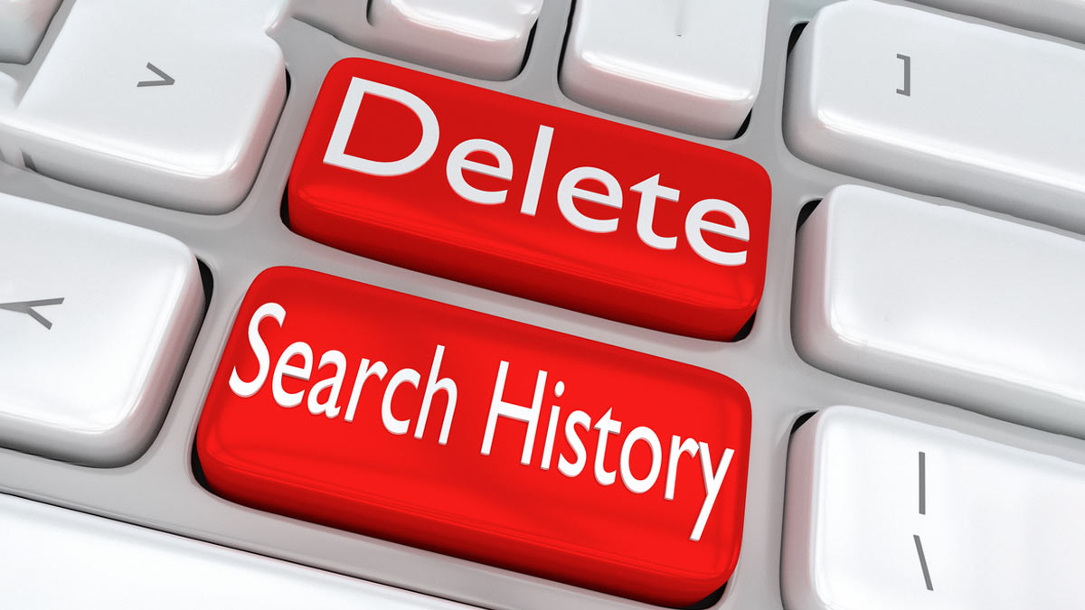 how to clear search history on phone laptop