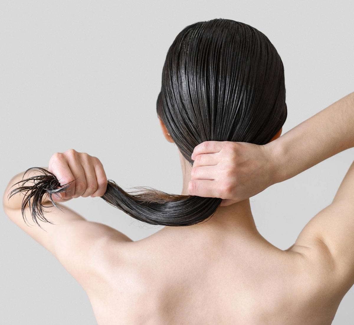 how to wash hair with tea