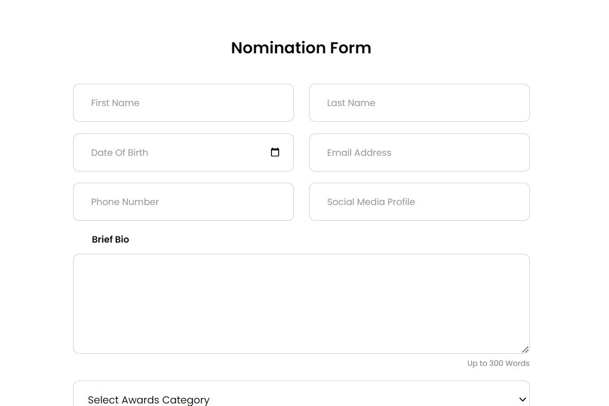 nomination form herzindagi awards