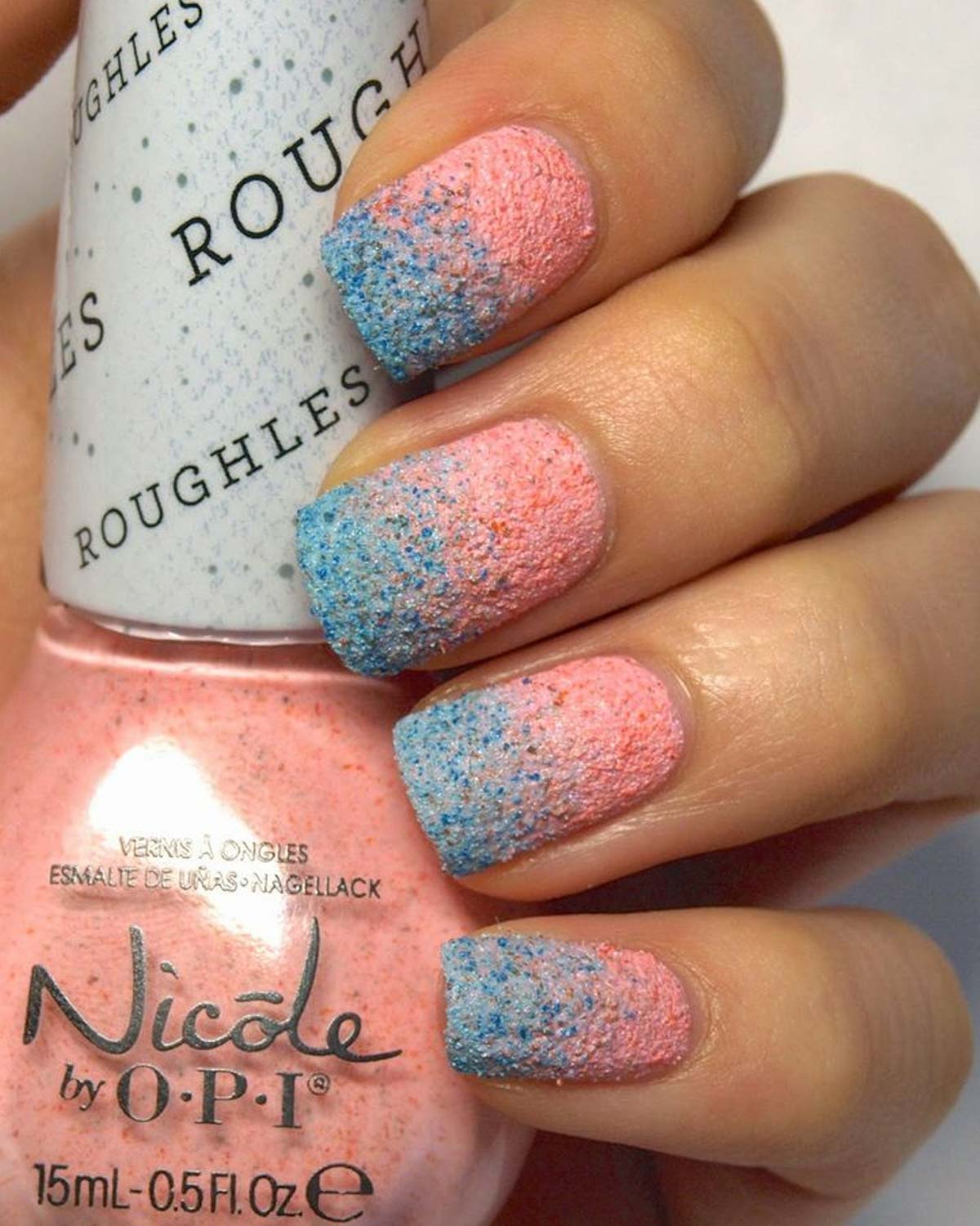 pastel texture nail art