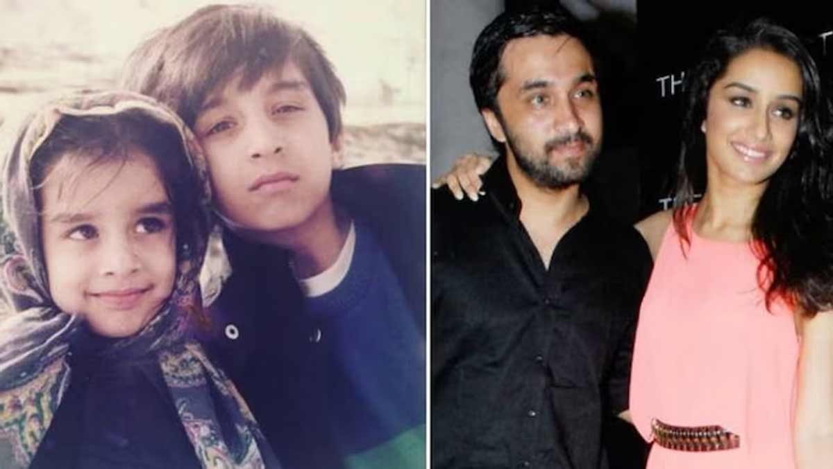 भाई-बहन की जोड़ी shraddha kapoor with brother