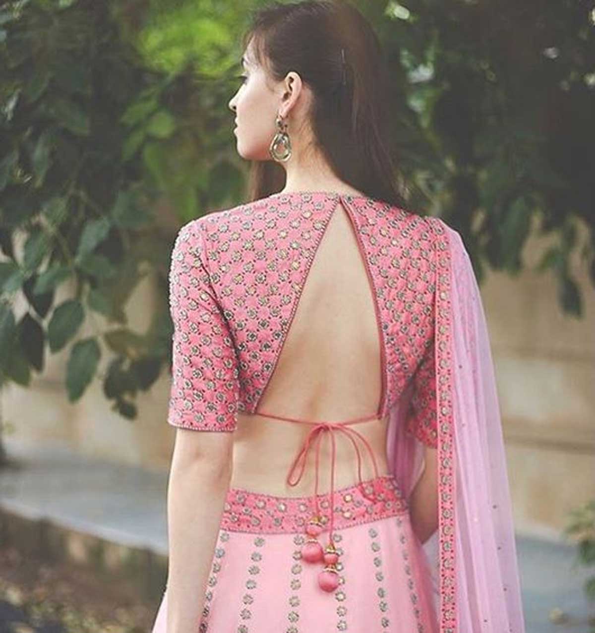 traingle blouse design