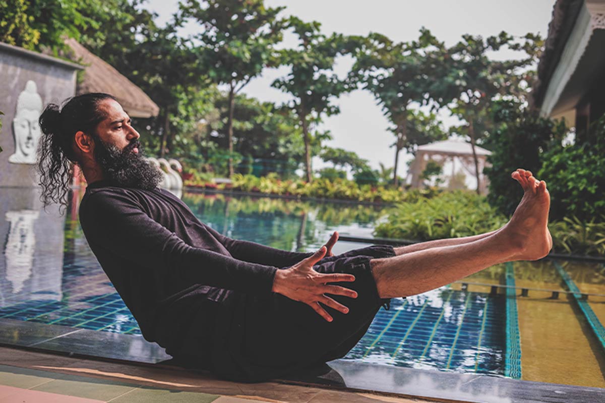 Naukasana for belly fat