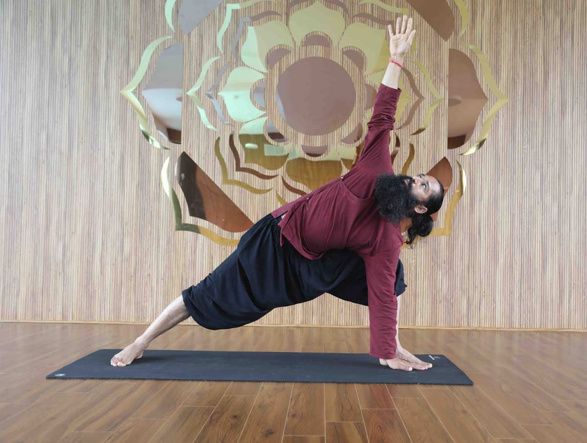 Trikonasana for breast