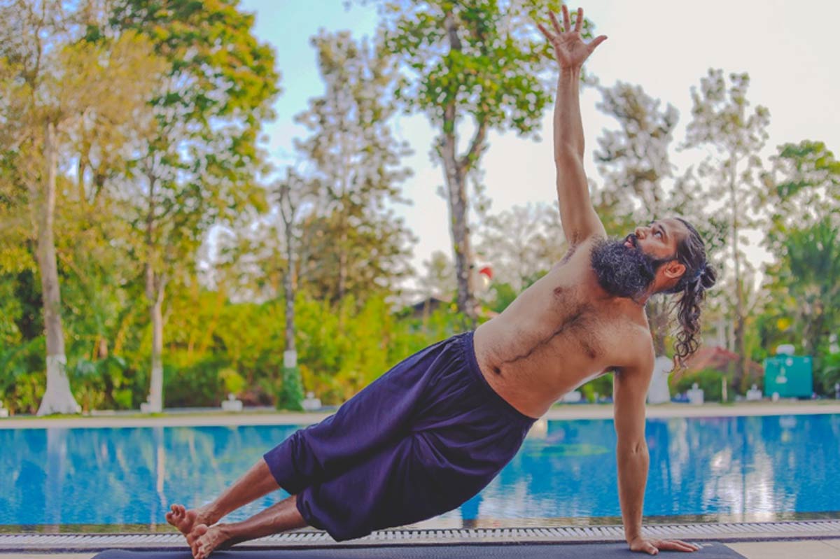 Vashishtasana for belly fat