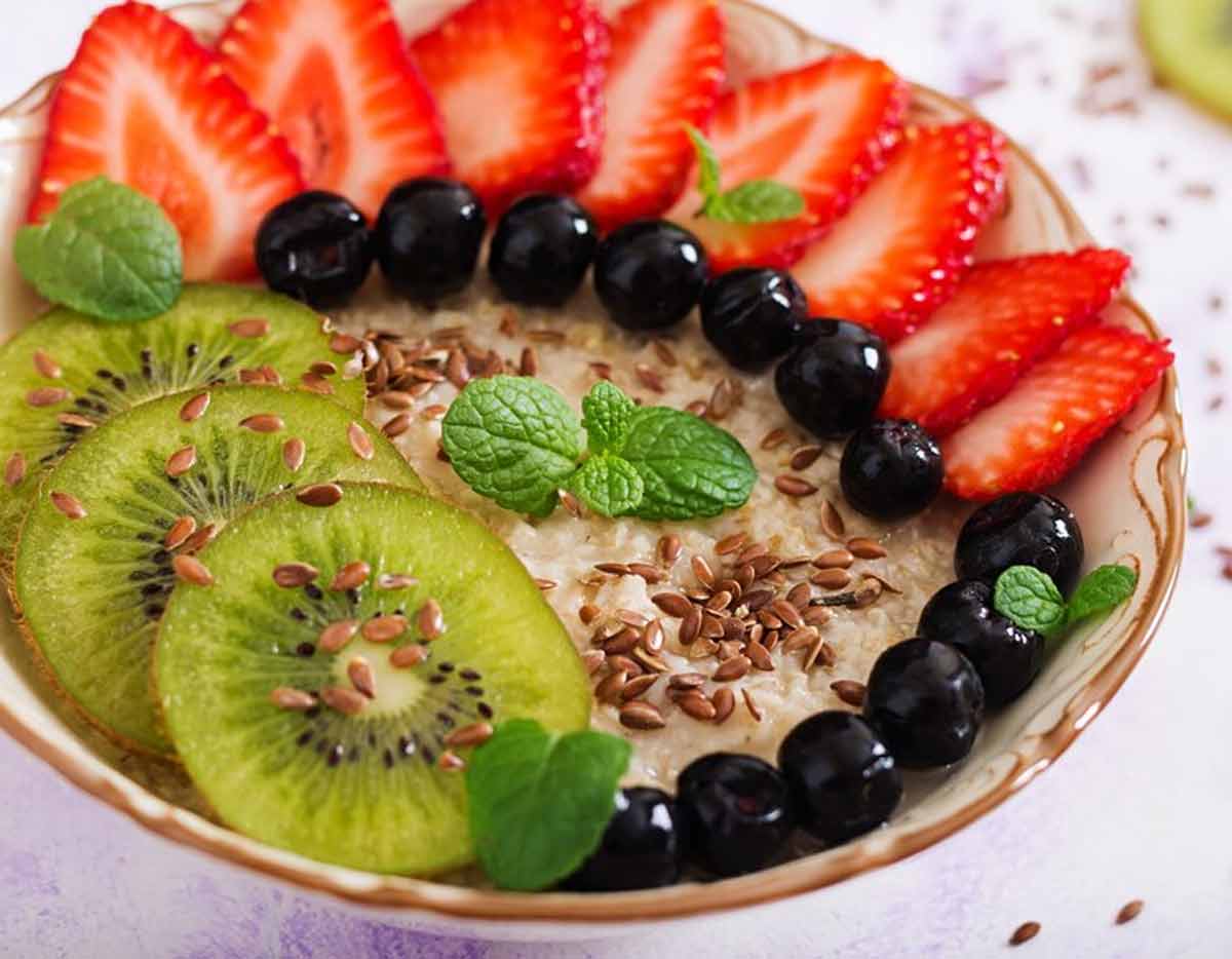 fruit salad flax seeds
