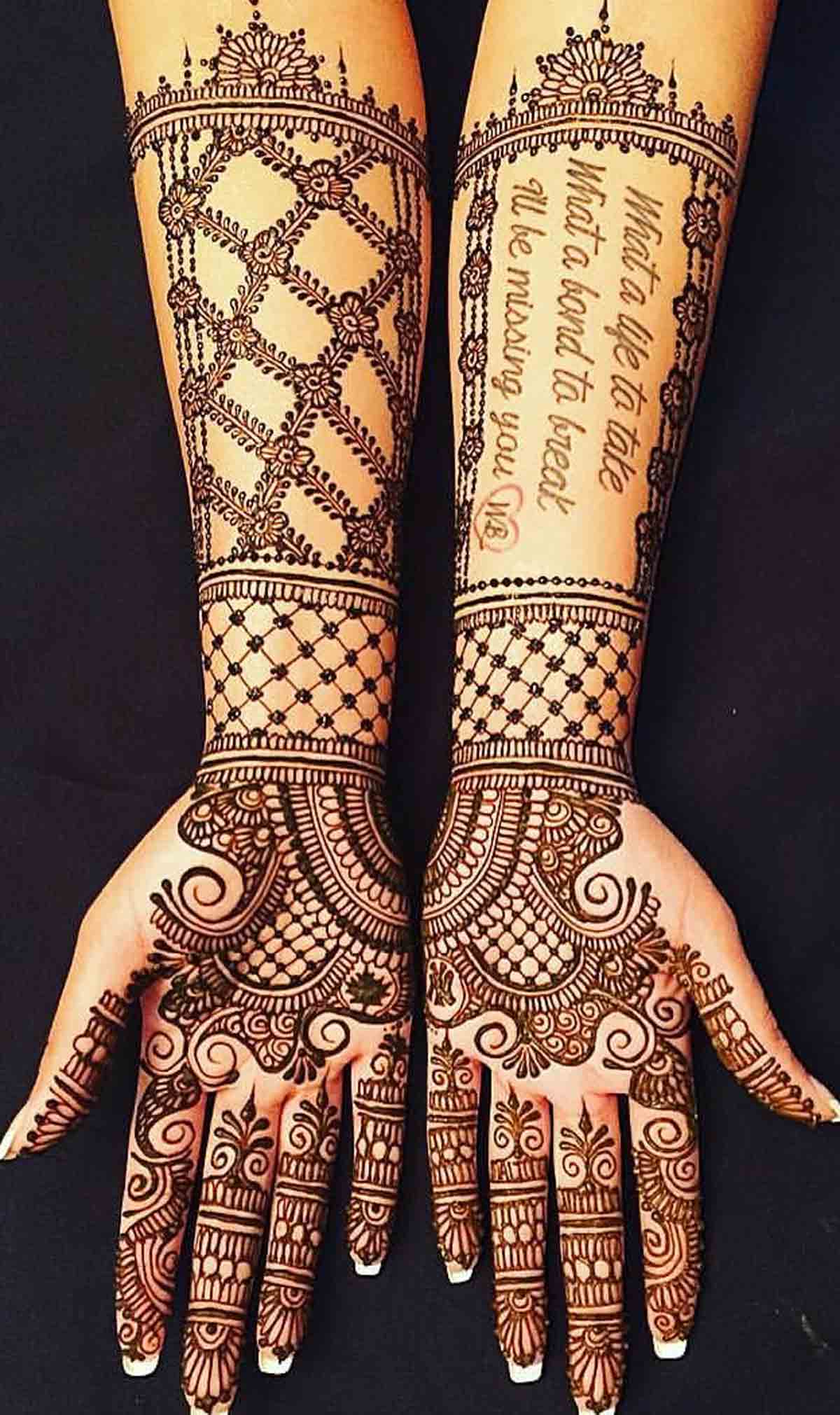 how to personalise bridal mehndi