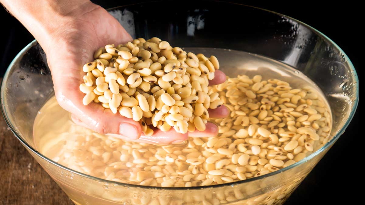 how to soak beans immediately at home in hindi