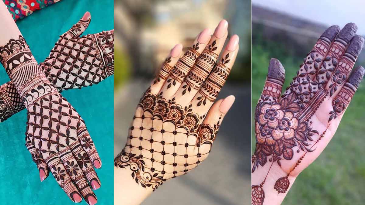 ईद के मौके पर हाथों पर लगाएं गुलाब जाल वर्क मेहंदी डिजाइन | gulab jaal mehndi  designs on eid | HerZindagi