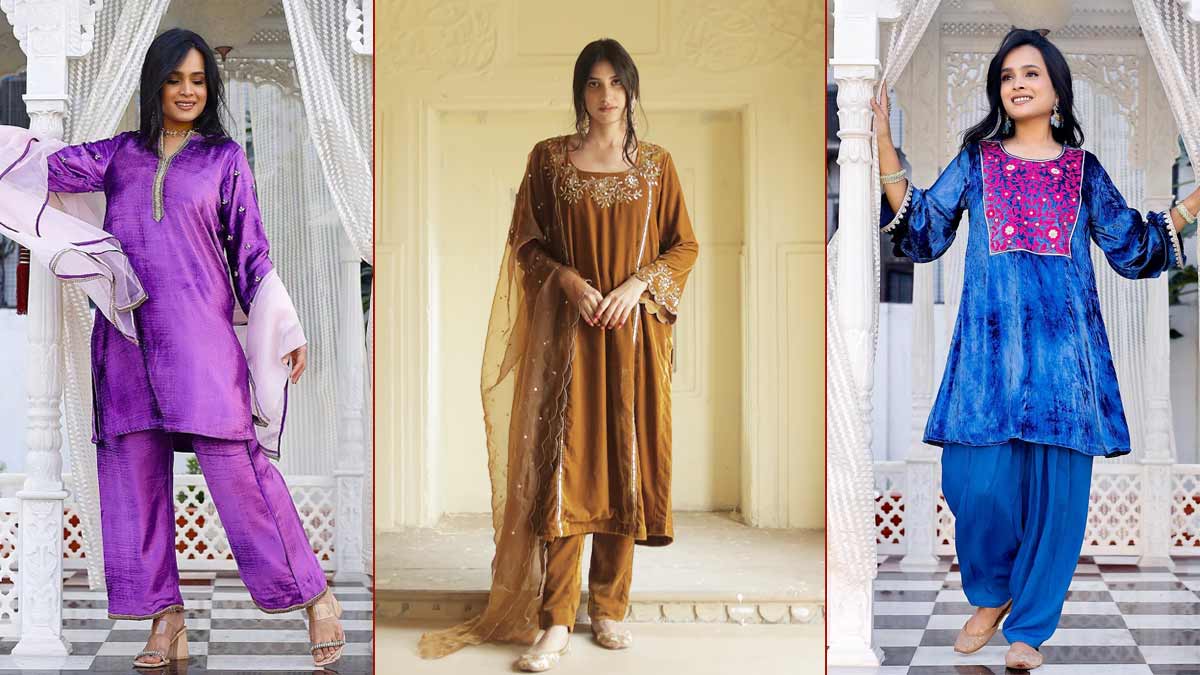 Pakistani Designer Velvet Suit