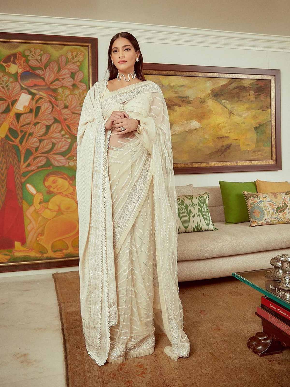 sonam kapoor saree look