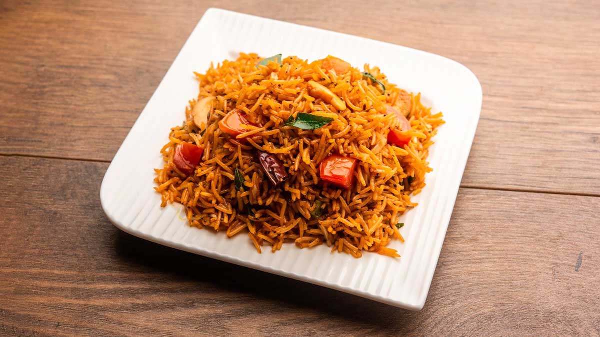 Tomato Rice Recipe How To Make Tomato Rice Recipe In   Tomato Rice Tamil 