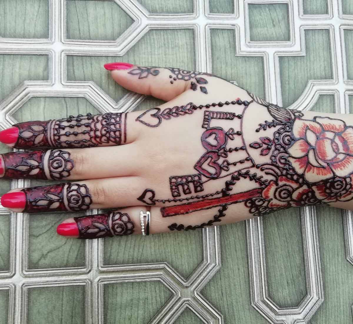 23 Valentines day special inspiring mehndi designs to try - Wedandbeyond | Mehndi  designs, Wedding mehndi designs, Baby mehndi design