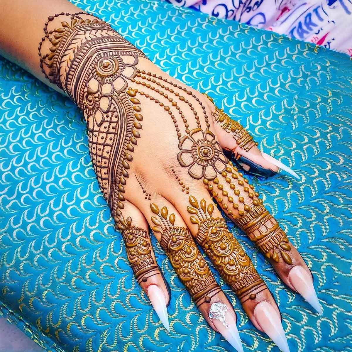 Simple Chain Henna_ Mehndi Bracelet/ #MehndiDesign #Mehndi #MehendiTrai...  | Dulhan mehndi designs, Mehndi designs for kids, Mehndi designs for hands