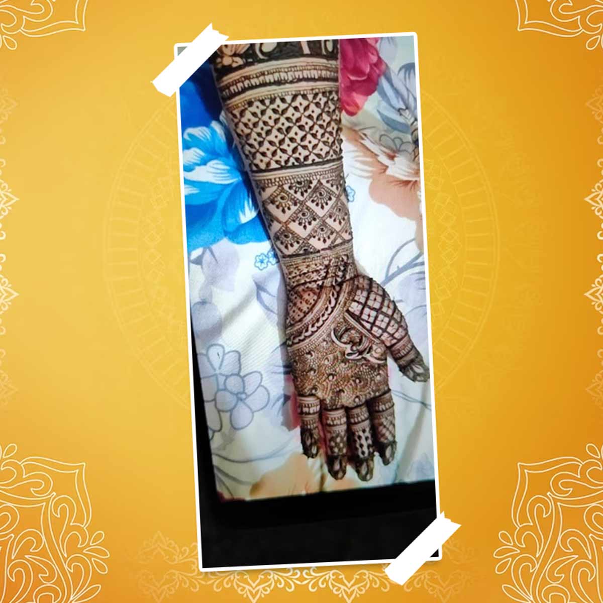 Full hand work mehndi