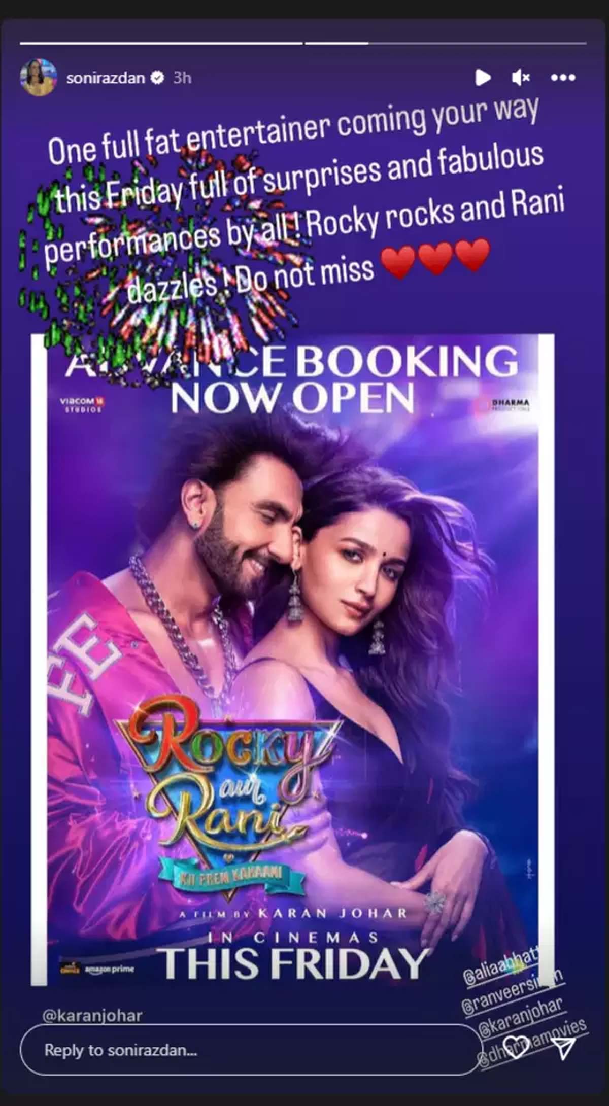 Rocky Aur Rani Kii Prem Kahaani film reactions