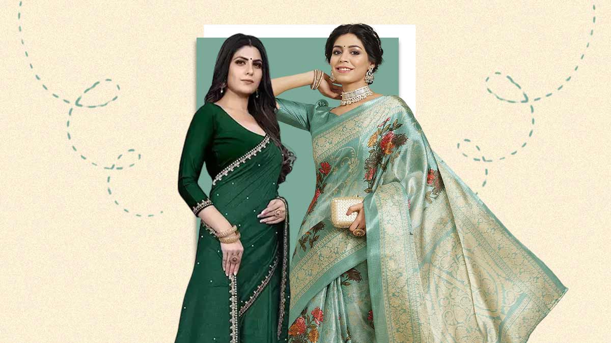 Latest Designer Party Wear Saree For Women Sarees New Collection 2024 Saree  Below 500 Rupees New