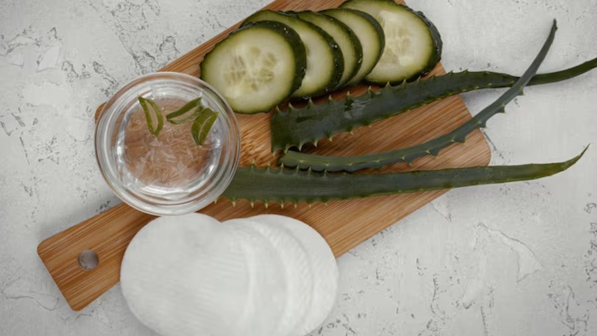 Aloe Vera Gel Face Pack சருமம் பளிச்சென்று இருக்க கற்றாழை ஜெல்லை