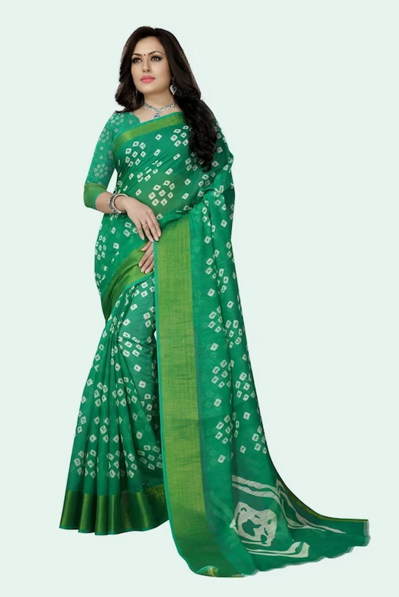 bandhani saree
