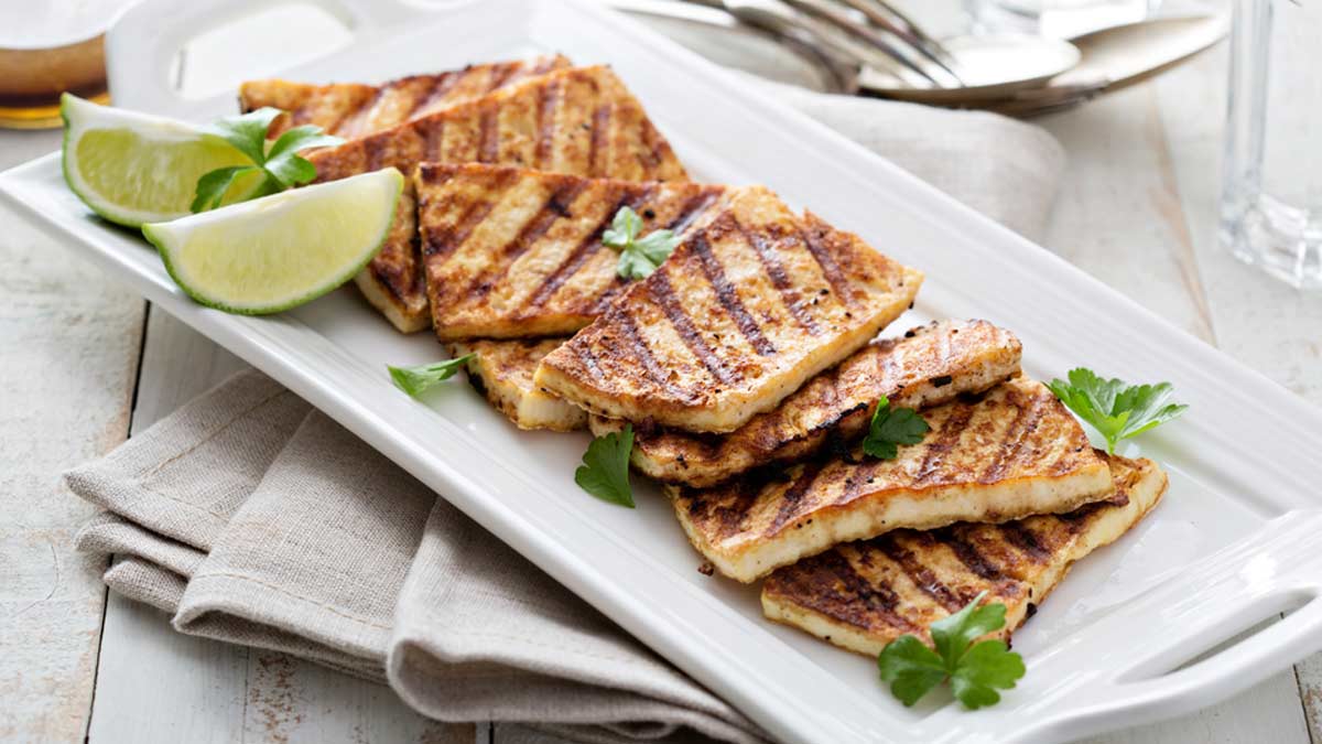 crispy grilled tofu