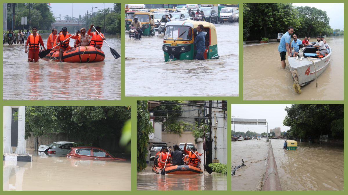 delhi ncr flood images