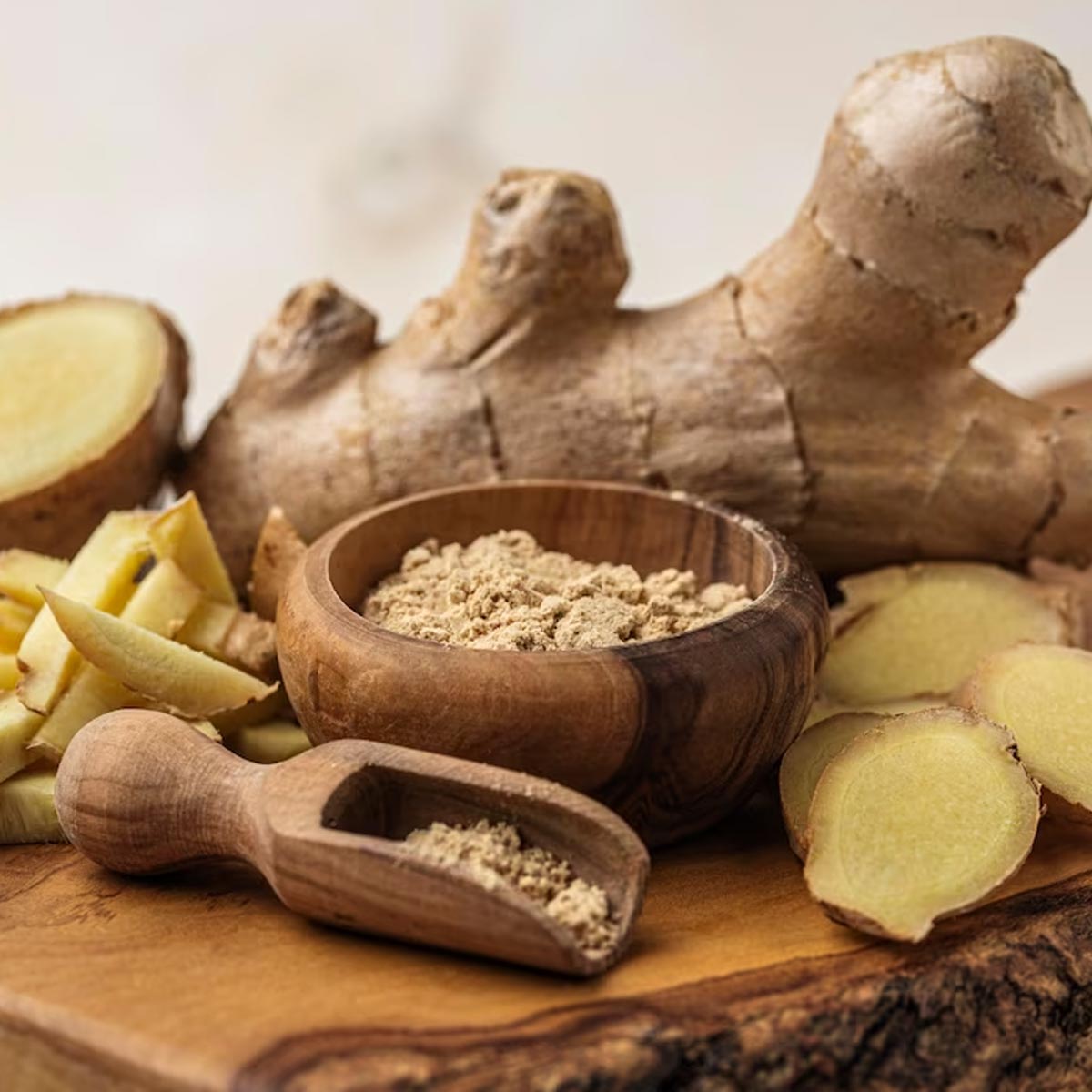 dry ginger to reduce stubborn belly fat