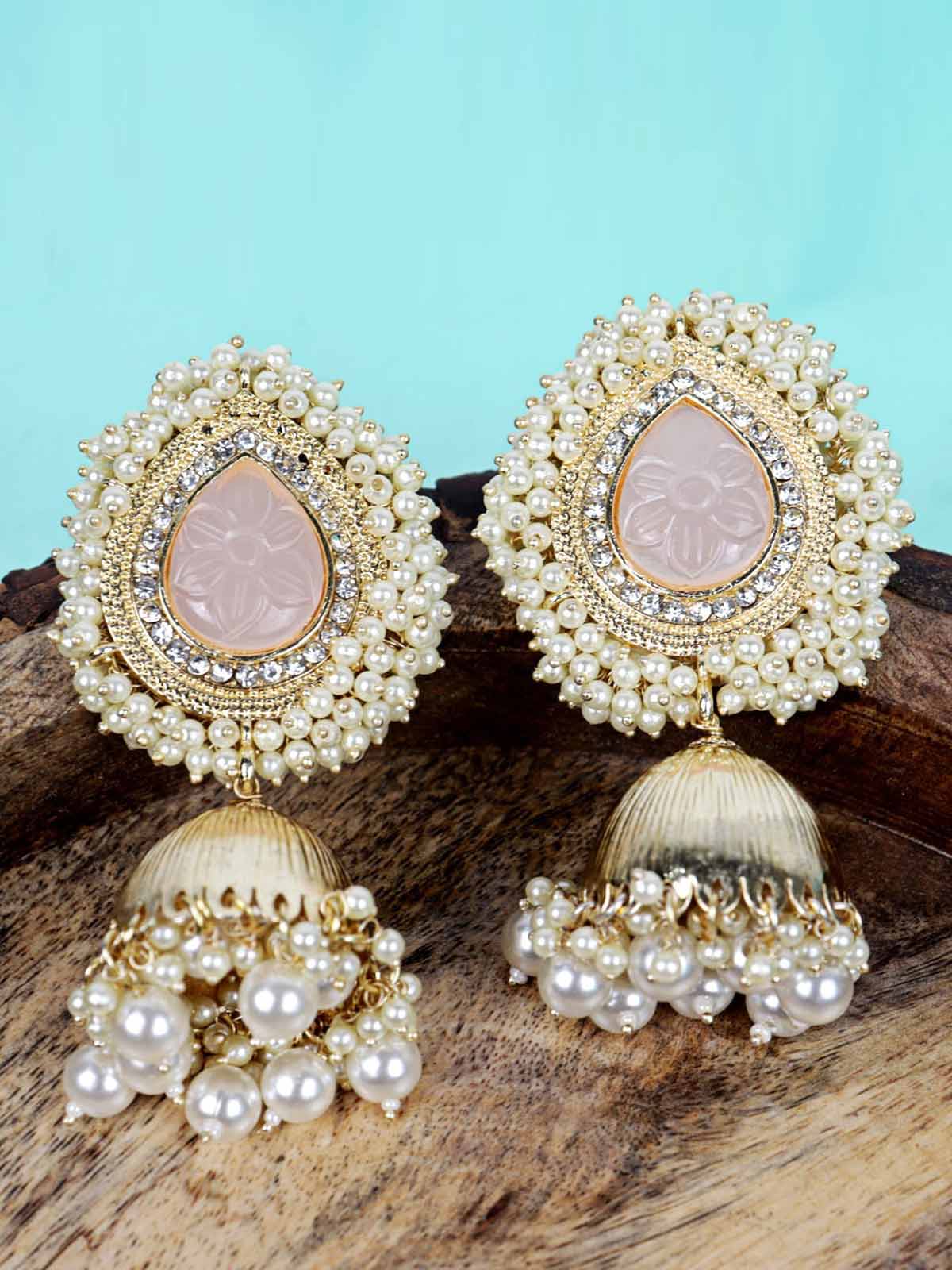 how to style pearl jhumki