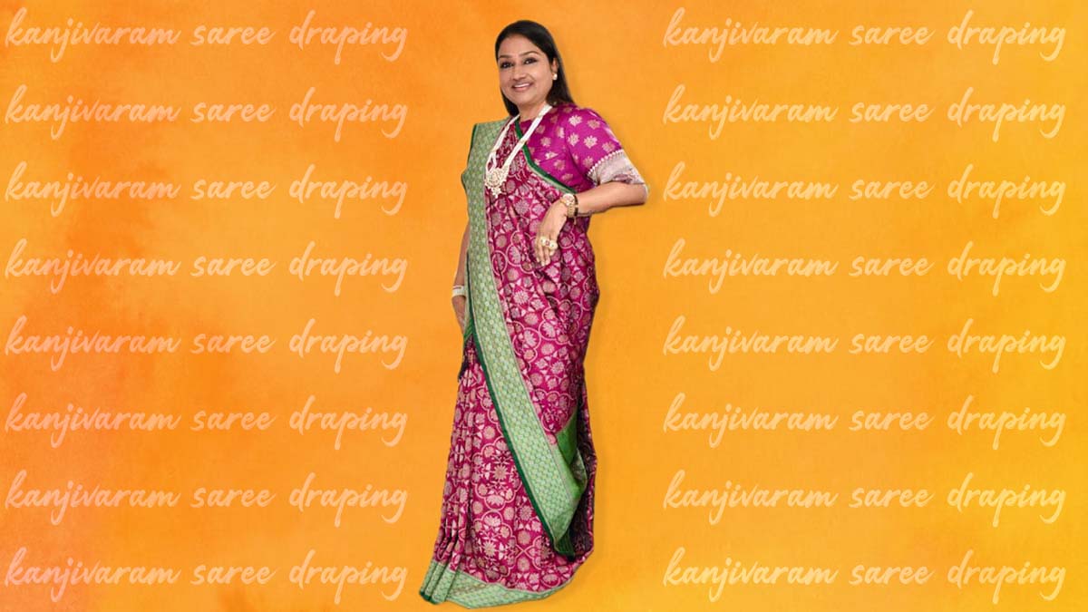 Kanjivaram Weaves Dolly Jain Gives Us A Lesson In Handicraft Saree