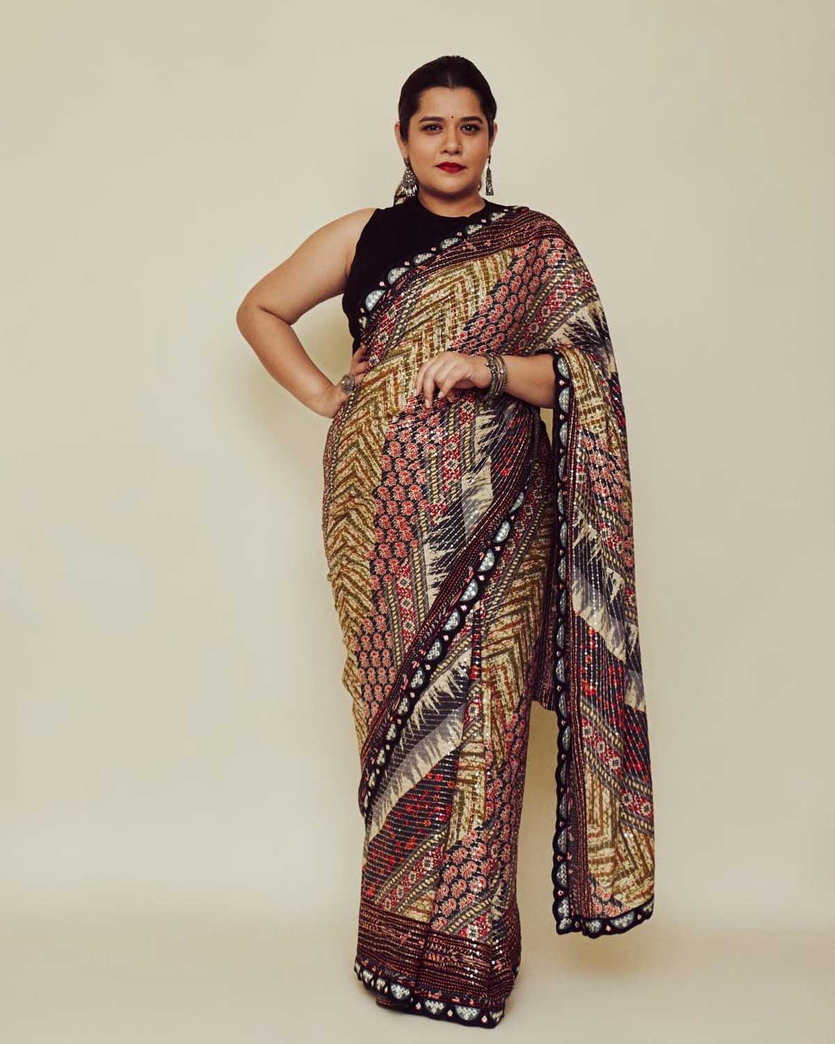 printed saree