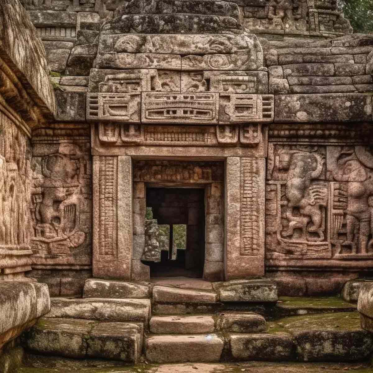 temple doors close at night