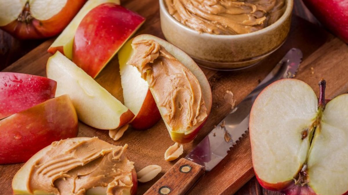 Apple with almond butter