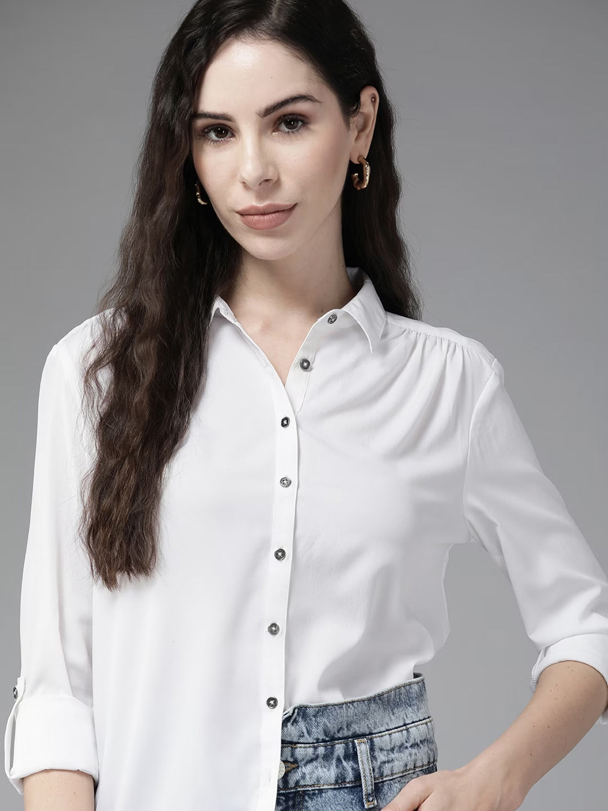 Jeans white shirt
