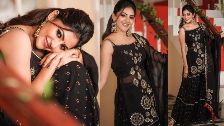 athulya in black dress  photos viral