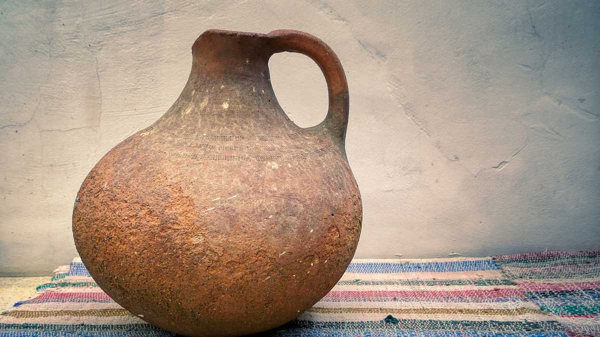 brass water container