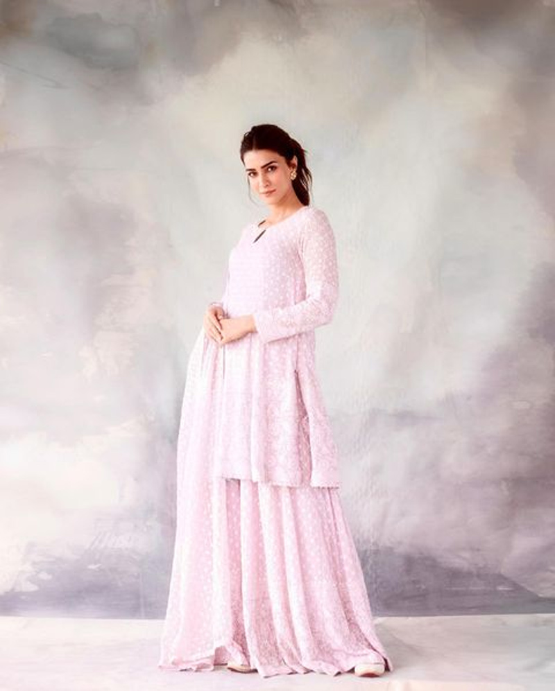 chikankari design sharara suit