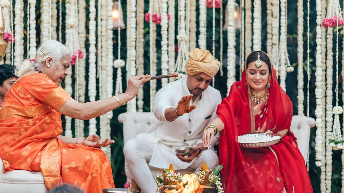 dia mirza wedding woman priest