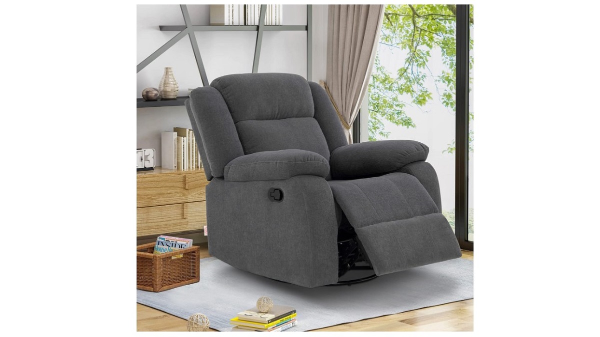 Lifestyle solutions reynolds discount manual recliner faux suede