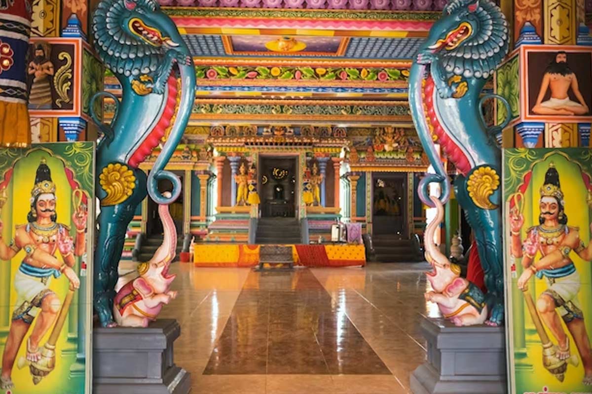 why garbhgrih doors are shot in height