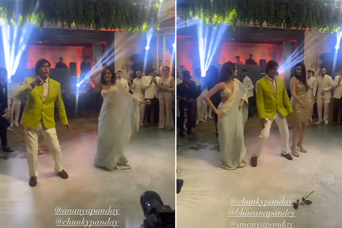 ananya panday chunky panday dance