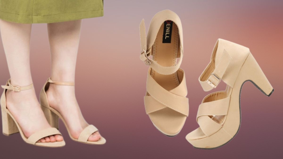 Duo Sleek Denim Open Toe Heel | Heels, Heels classy, High heels classy