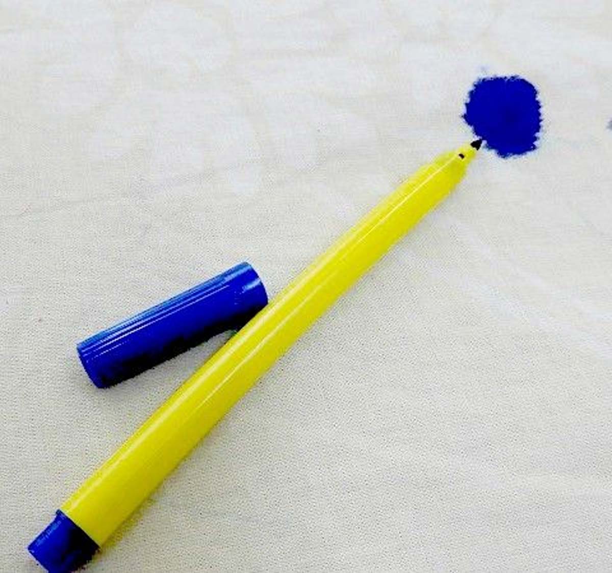 how to wash sketch pen stain