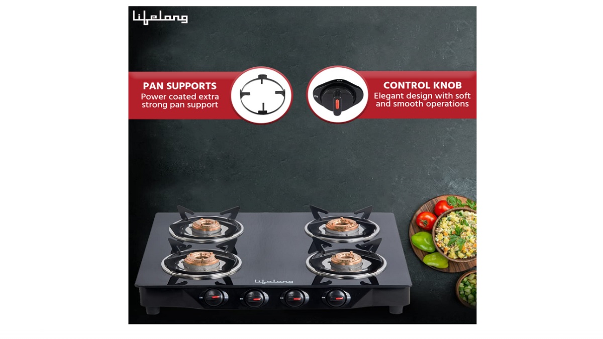 जब इन 4 Burner Gas Stove पर पकेगा खाना, तब मिनटों में लगेगा स्वाद का