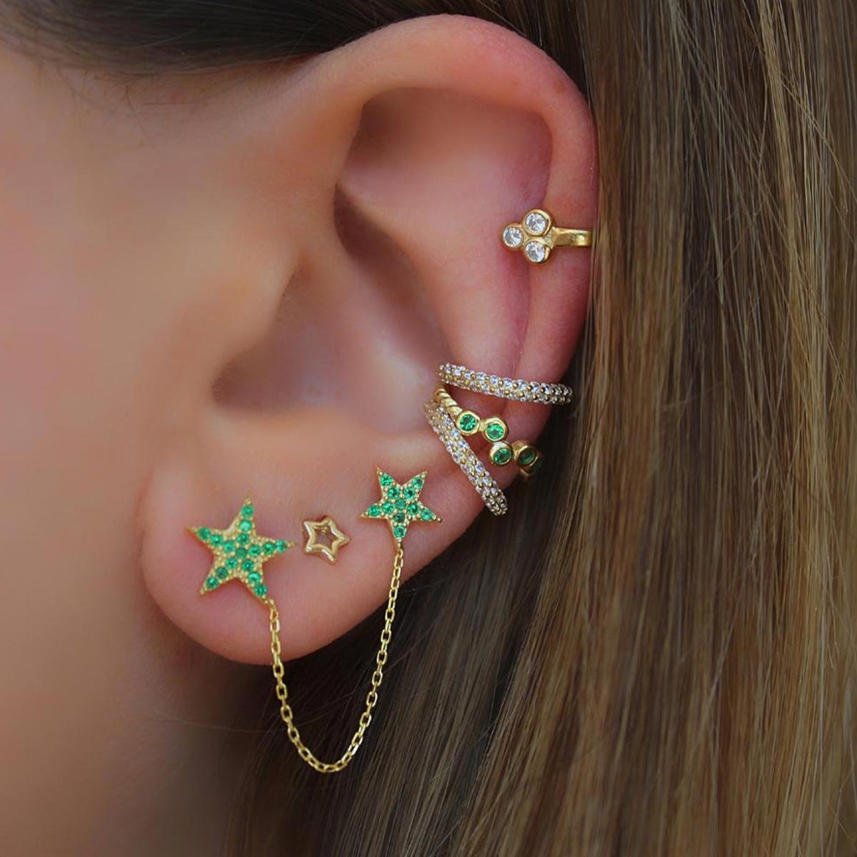 multi layer earrings