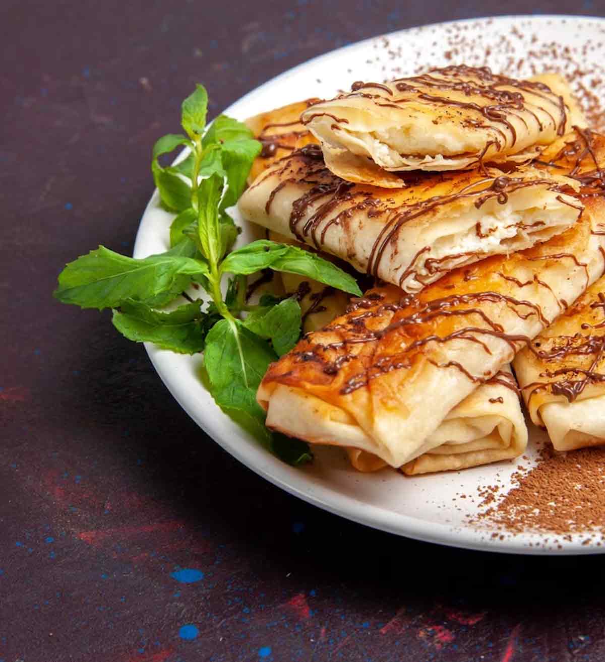 mushroom crepes