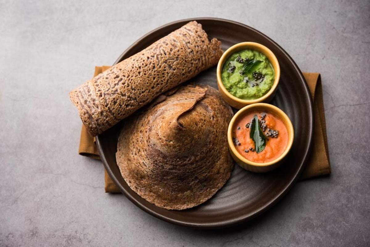 ragi bun dosai