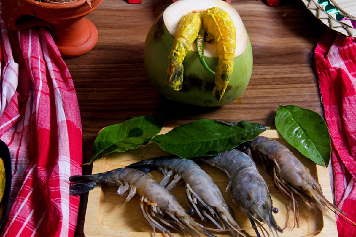 recipe of daab chingri