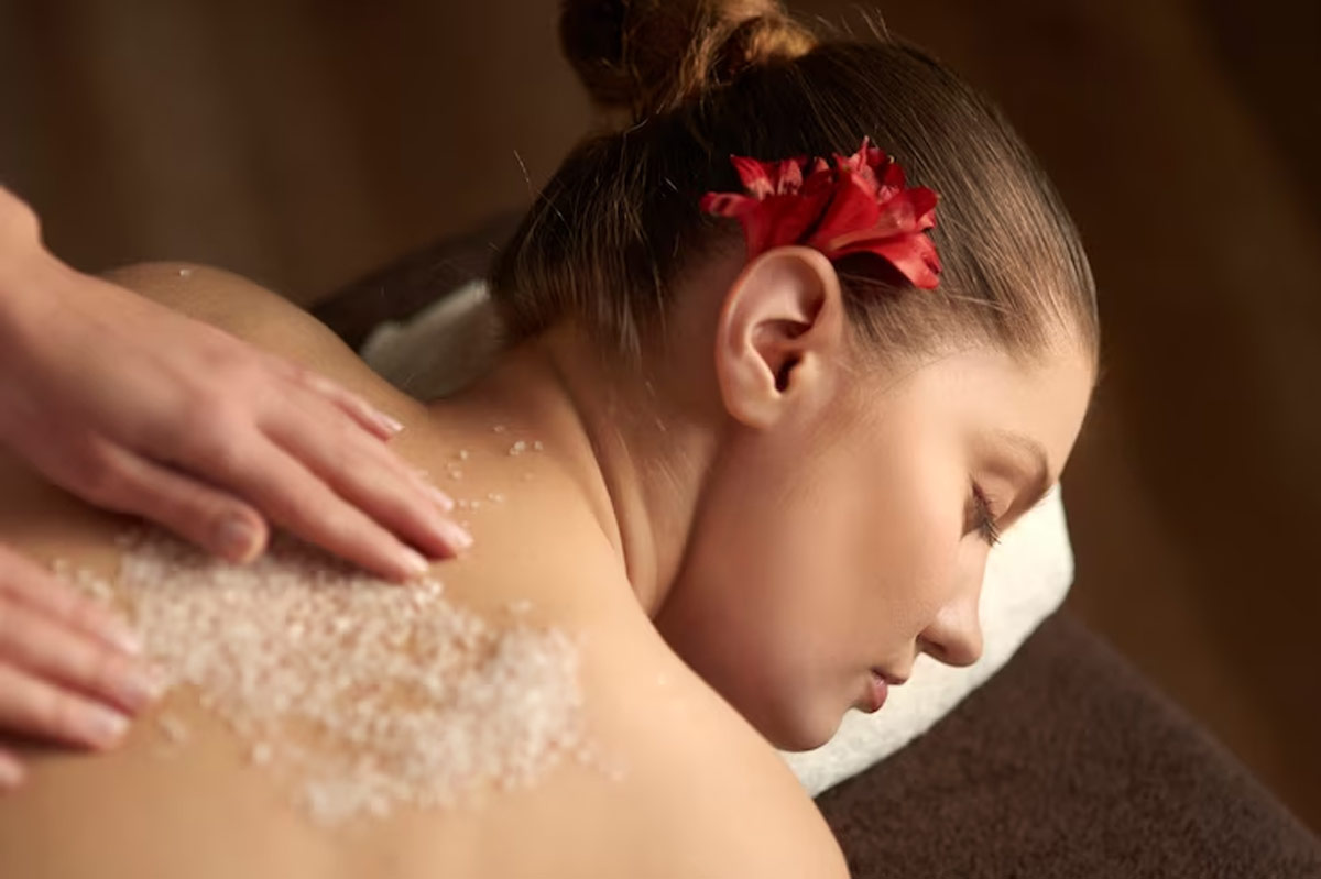 skin care with badam peels