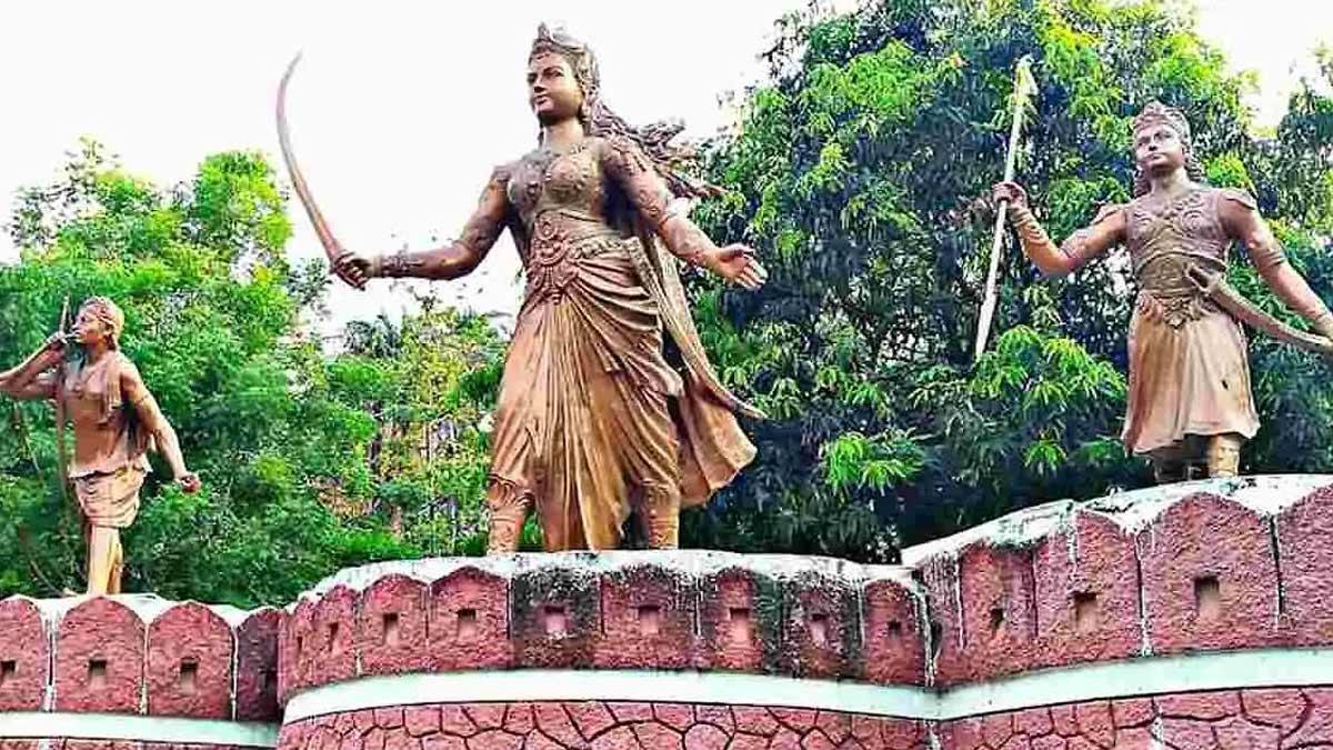 statue of rani durgavati