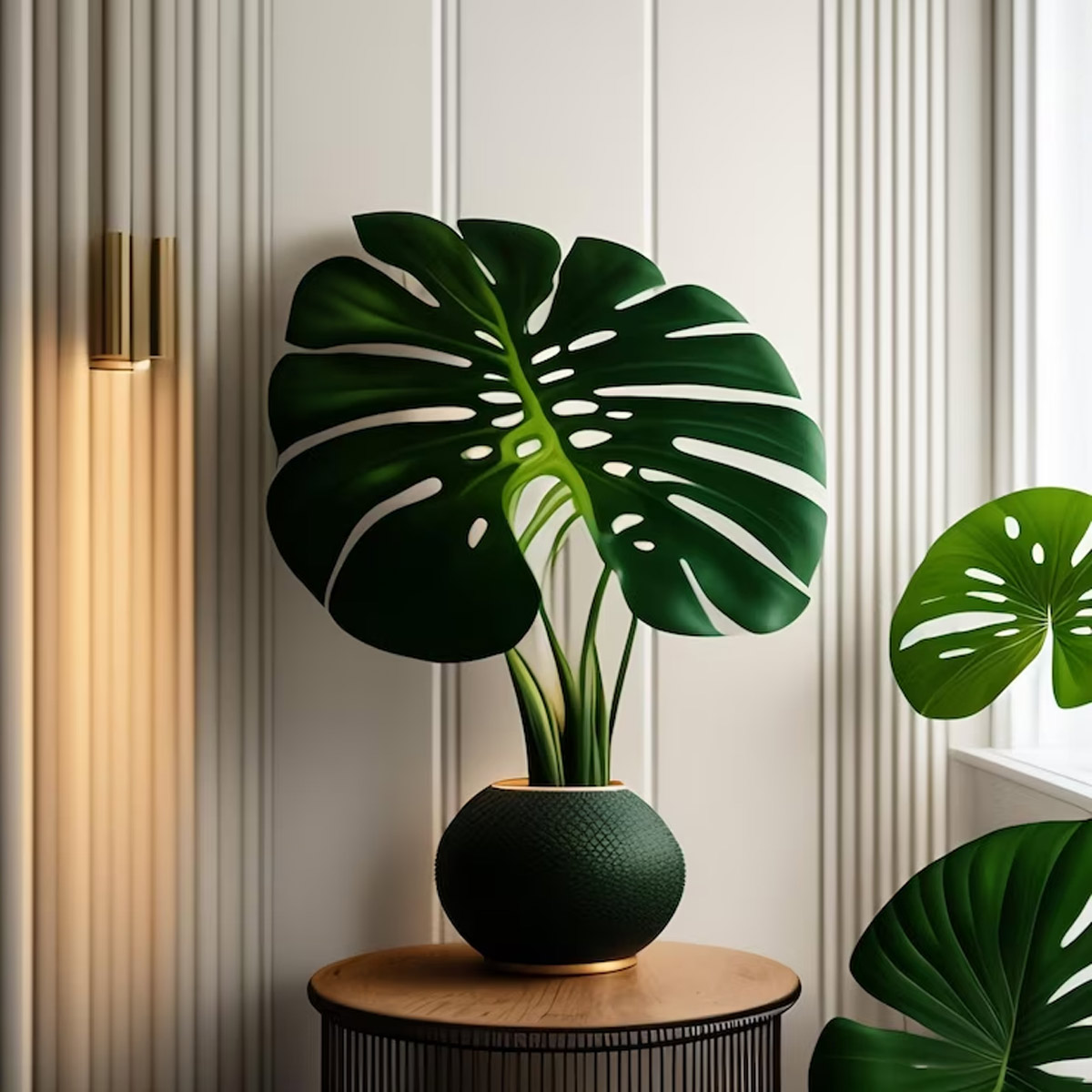 Bedroom area decore plant