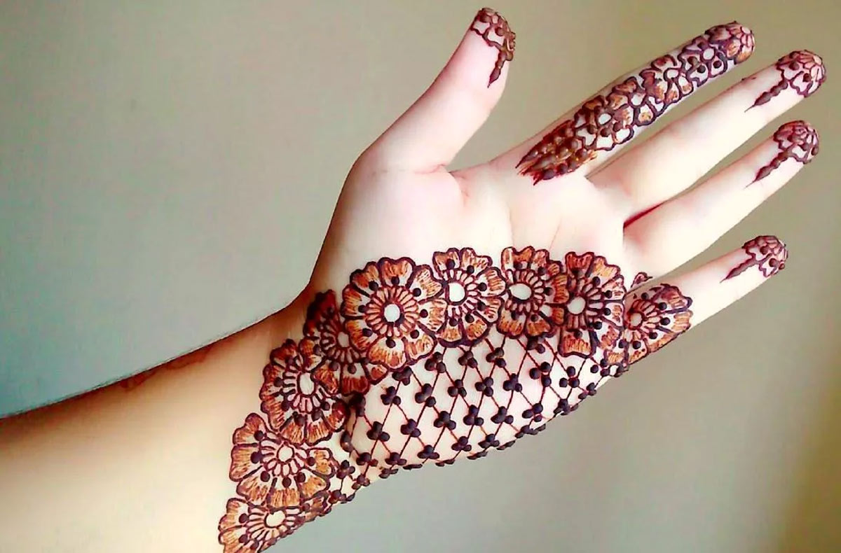 flower mehndi